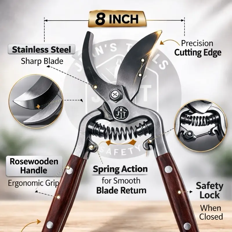 8-in Stainless Steel Gardening Tool 8-in Stainless Steel Gardening Tool