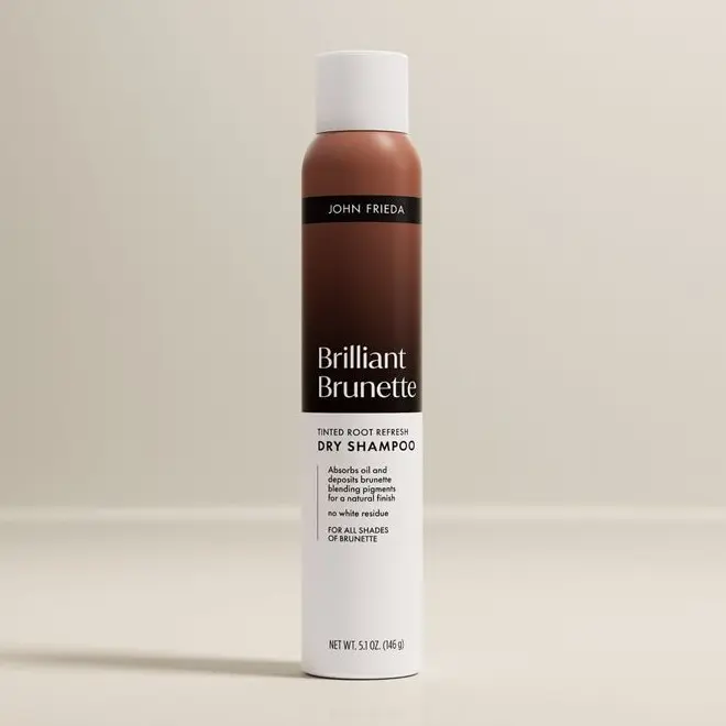 John Frieda Brilliant Brunette Tinted Root Refresh Dry Shampoo, 5.1 oz
