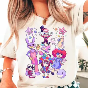 The Amazing Digital Circus Shirt, TADC Characters Sweatshirt, Circus Fan Gift, Anime Gift Birthday for Fan Boy Girl