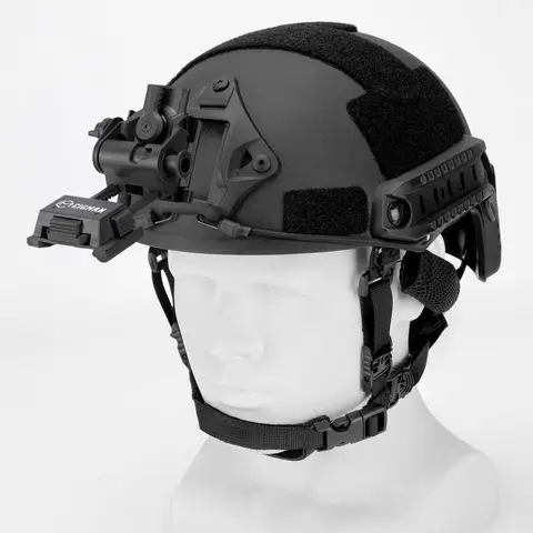 【Limited-Time Coupon】CIGMAN NVG Helmet and Metal Mount Adjustable Full Metal Aluminum NVG Mount for Helmet with Stability and Wear Resistance(No goggles), Outdoor Helmet, Head, Functional