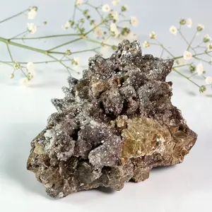 Dogtoth Calcite with Fluorite Specimen