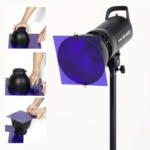 11-Piece Color Correction Gel Filter Kit 12x12 Inch, with Carry Case, for Studio Flash Strobe LED Video Light, Professional Photography Accessories