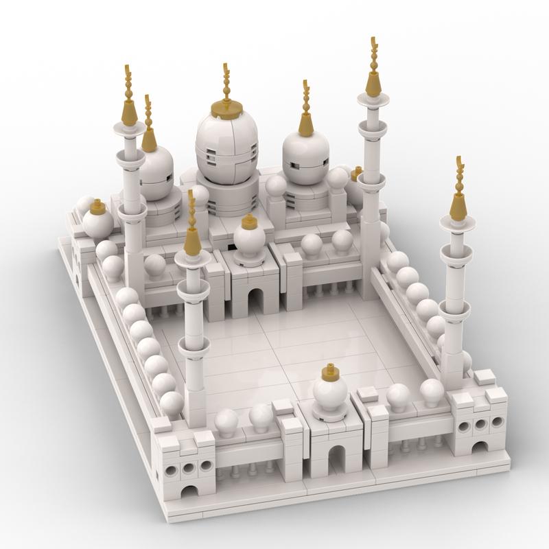 Abu Dhabi Mosque - Sheikh Zayed Grand Mosque Building Blocks for Kids ...
