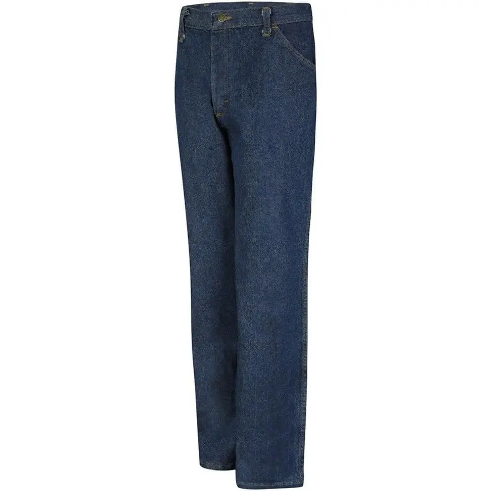 Red Kap Menswear Men's Prewashed Indigo Heavyweight Traditional Cotton Denim Work Pants - Classical Fit, 30x30, Button Closure, Bartacked Pockets