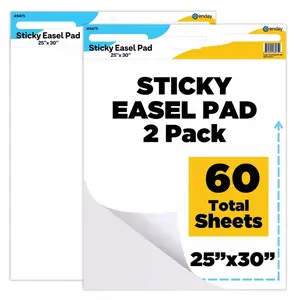 Enday Anchor Chart Paper 25"x 30"- Sticky Easel Pad Chart Paper for Teachers, 25 in x 30 in 30 Sheets Per Pad