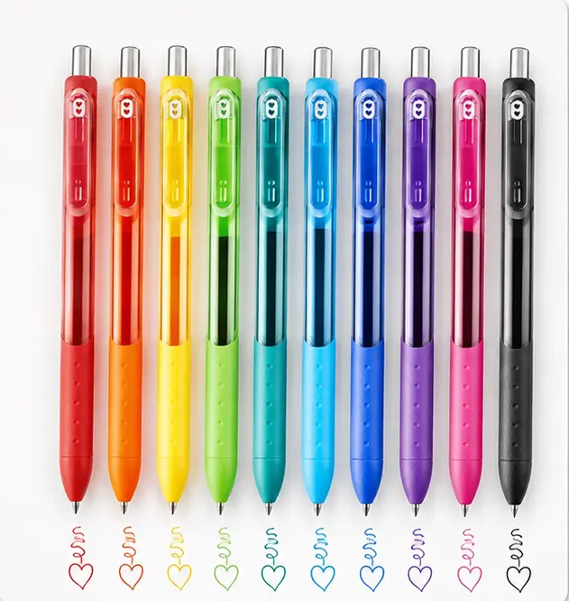 10 Pack Gel Pens, Medium Point, Smooth Writing Ink Pens for Journaling, Note Taking, School, Office, Teacher Supplies & Back to School