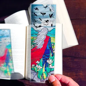 Throne of Glass Bookmark Manon Stained Glass Bookmark, (Transparent Bookmark, Fantasy Book Reader Gift)