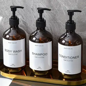 3 PCS Refillable Dispenser Bottles for Bathroom - Eco-Friendly & Durable