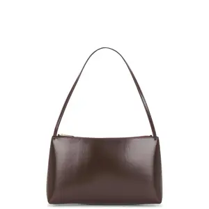 Mansur Gavriel Large Gaia Shoulder Bag in Chocolate & Warm Grey