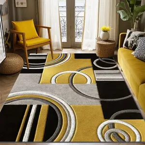 Soft and comfortable printed carpet, home decorative carpet, large living room carpet, entrance mat, bedroom carpet, bedside rug, Geometric pattern rug