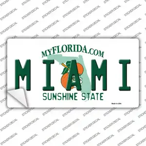 Miami Florida Novelty Sticker Decal