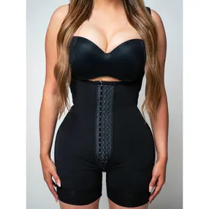 Colombian 360 Body Molding Faja High Compression Post-Parto Abdomen Control Shapewear Daily Use Adjustable Straps Short Strap Garment for Women