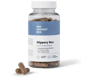 Her Fantasy Box | Slippery Box | Fast-Acting Slippery Elm Capsules for Feminine Wellness & Intimate Moisture Support – 60 Vegan Capsules