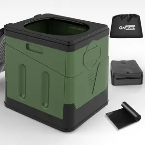 ORIDUM Updated Portable Potty for Camping Extra Large Folding Travel Toilet Camping Toilet Portable Toilet for Adults