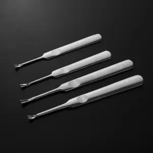 4pcs/set U+V Shaped Leather Stitching Skiving Handmade Groover Punching Tool Kit Leathercraft Hole Puncher Edge Beveler Tool Kit