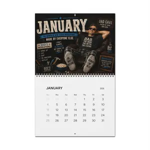 Funny Dad Cave Wall Calendar 2026 | Monthly Humorous Dad Quotes
