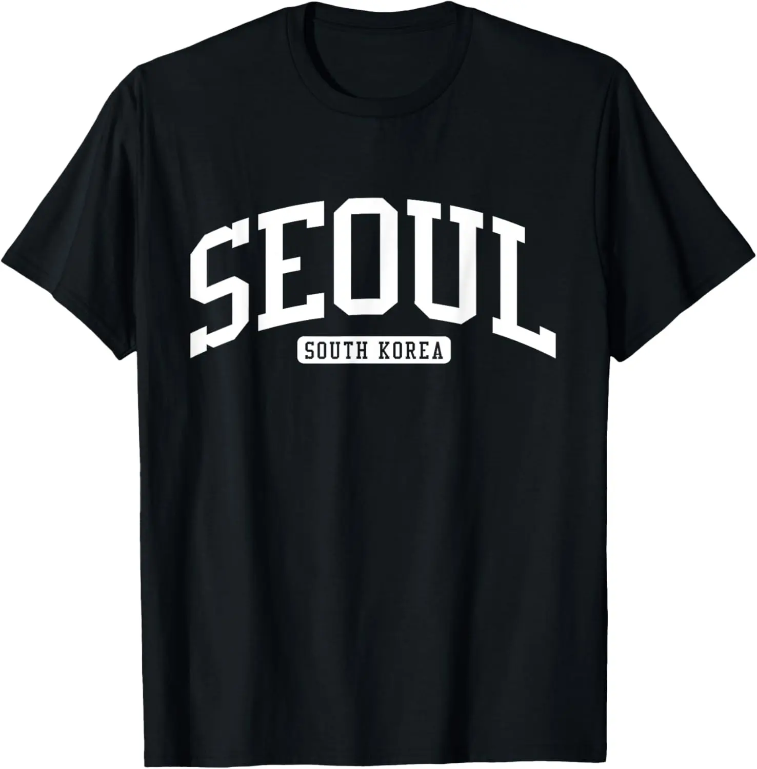 Women's 100% Cotton Short-Sleeve Round Neck Vintage Graphic Casual Seoul College-Style T-Shirt Clothes