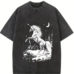 Majestic Unicorn Fantasy T-Shirt, Vintage 90s Mythical Creature Tee, Retro Moonlit Magic Shirt, Y2k Fairytale Graphic, Enchanted Gift Top