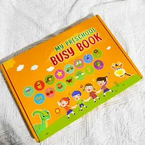 Preschool Busy Book, Toddler Busy Book, 1 Set Reusable Sticker Book, Preschool Learning Activities, Perfect Birthday Gift for Boys and Girls