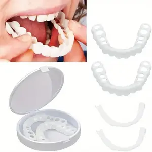 1 set of upper and lower teeth, simulated braces, whitening braces, simulated dentures, and products that can decorate teeth Tooth decoration Oral