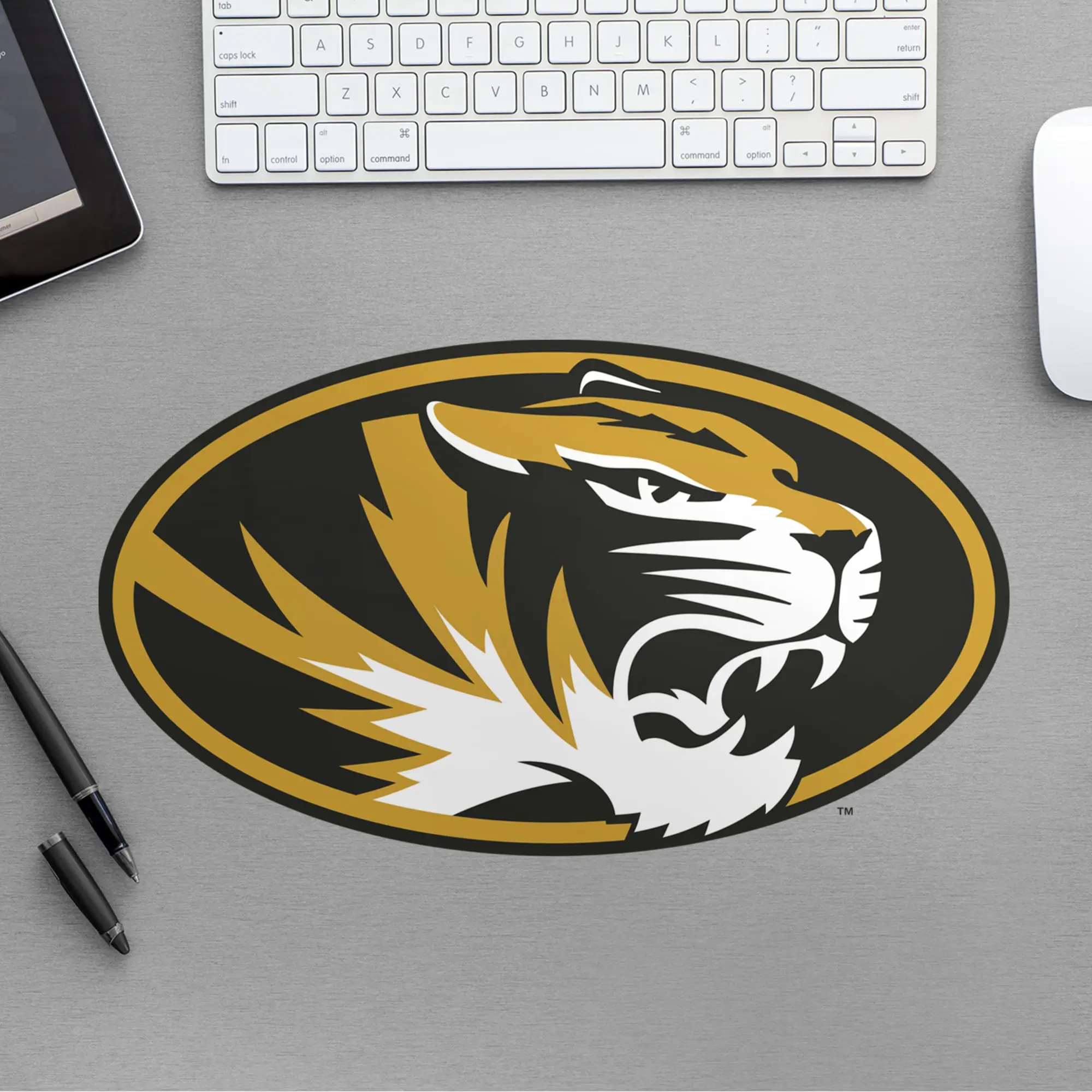 Official NCAA Missouri Tigers RealBig Logo Collection Decorative Removable Wall Stickers - Reusable Art Vinyl Decal Wall Stickers & Murals for Room Decor