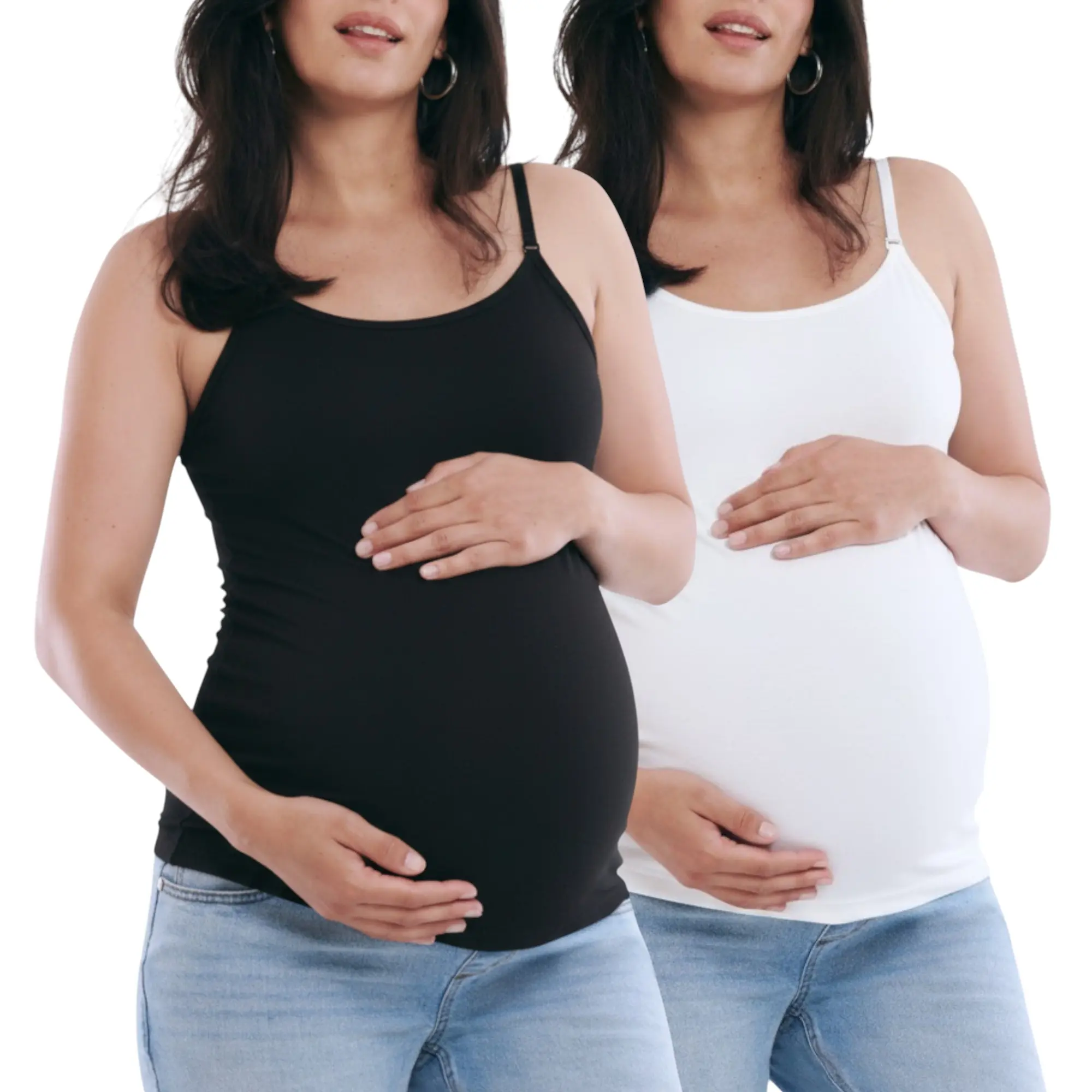 Clip Down Nursing Tank Top - 2 Pack Clip Down Nursing Tank Top - 2 Pack