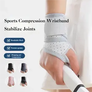 2 Sports Wrist Guards, Open Design, High Elasticity & Freely Adjustable Tightness, Winding and Pressurizing, Mesh Breathability, Suitable for Tenosynovitis Issues, Fitness, Tennis and Other Sports, as Well as Wrist Protection in Daily Life and Work