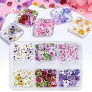 Vibrant 240pcs Epoxy Resin Filler Set DIY Kit - Dried Wood Pulp Flowers for DIY Nail, Jewelry, Art Crafts & Valentine's Day Gifts Including Roses, Irises & More