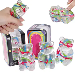 Kawaii Hand-Drawn Bear Maltose Squishy, Super Slow Rising Scented Squeeze Toy, Soft Anti-Stress Arm Trainer for Finger Exercise, Teen Girl Anxiety Relief Gift