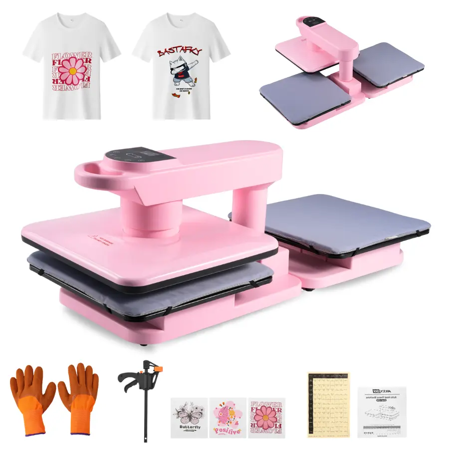 Dual Auto Heat Press-Pink