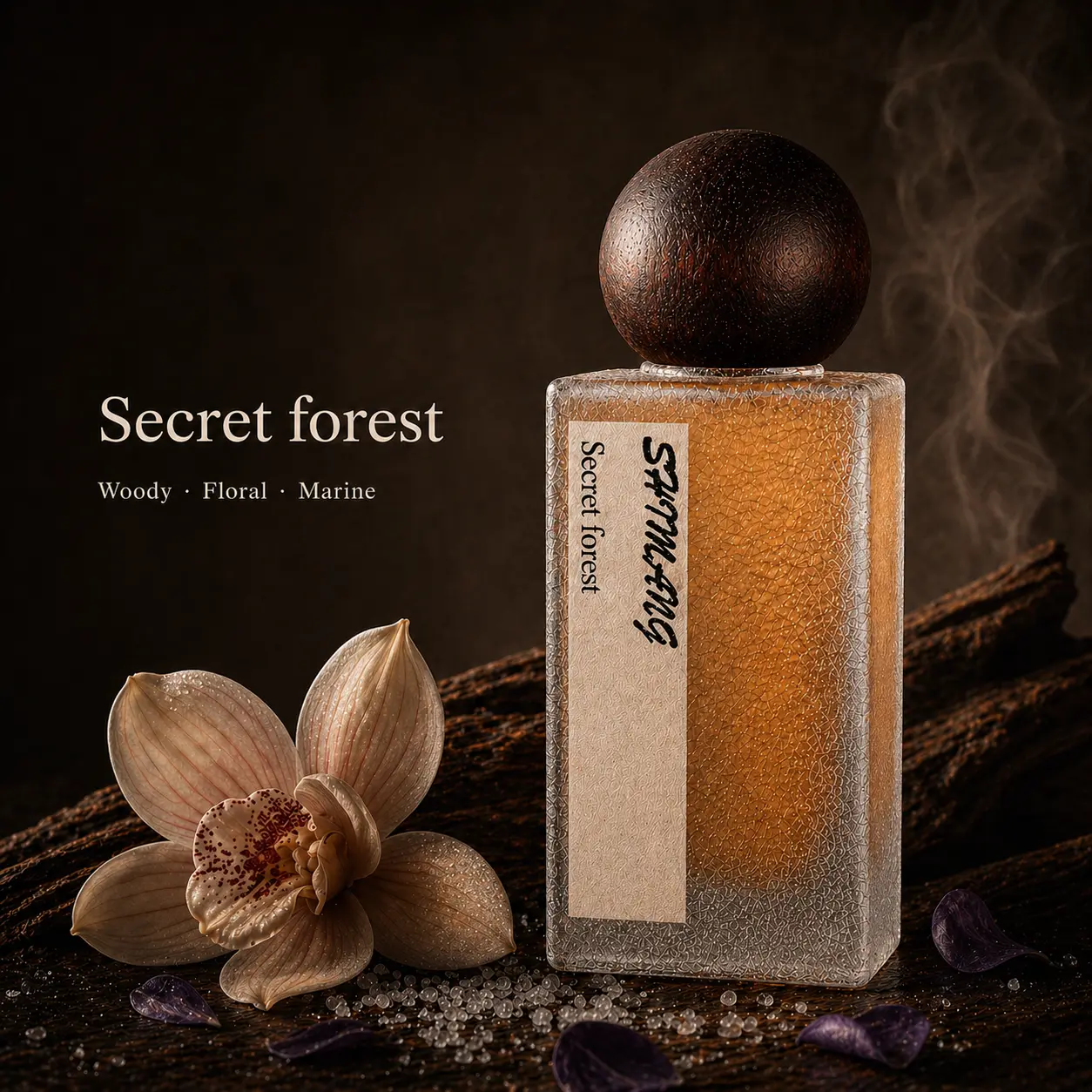 Secret Forest Perfume Set – Long Lasting Woody Floral Marine Fragrance for Women | Luxury Niche Eau de Parfum with Violet, Sandalwood, Orchid & Sea Salt | Clean Girl Aesthetic Daily & Evening Scent