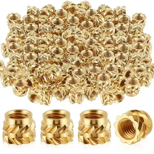 300 count M3 Threaded Inserts M3 x D5 x L4 Heat Set Inserts Brass  Printing Knurled Metric Nuts for Plastic,  Printing Components