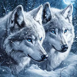 DIY 5D Diamond Painting Kit, Diy Kits, Wolf Theme Full Drill Mosaic Craft, Handmade Gifts, Home Wall Decor Gift Wall Art Painting, Model Xinghao T047
