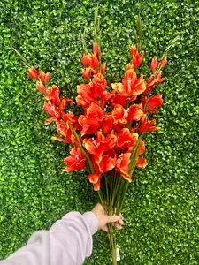 32 Inch Orange Gladiolas Bush