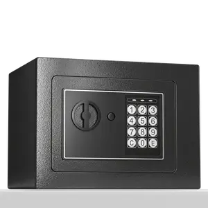 Electronic Safe Box for Home and Office Use, with LED Status Lights for Password Entry Errors & Low Battery Alerts, Dual Access (Keypad or Key), Mountable Home Organizer Storage Box