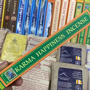 Nepal and Bhutan Royal Karma Happiness Incense - Happiness, Karma, Tibetan Incense - High-Quality Natural Purification and Health