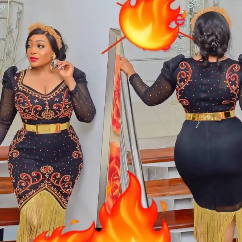 Black Beautiful Turkish Dress for Women - Casual Wear - Womenswear