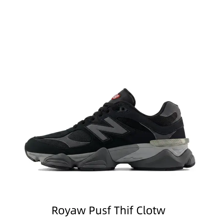 Triple Black Grey Suede Mesh Chunky Dad Collectible Sneakers Matte Grey Contrast Side Logo Sculpted Gradient Grey Multi-layer Midsole Tiny Red Tongue Accent Stealth Dark Retro Street Hobby Display Lifestyle Footwear