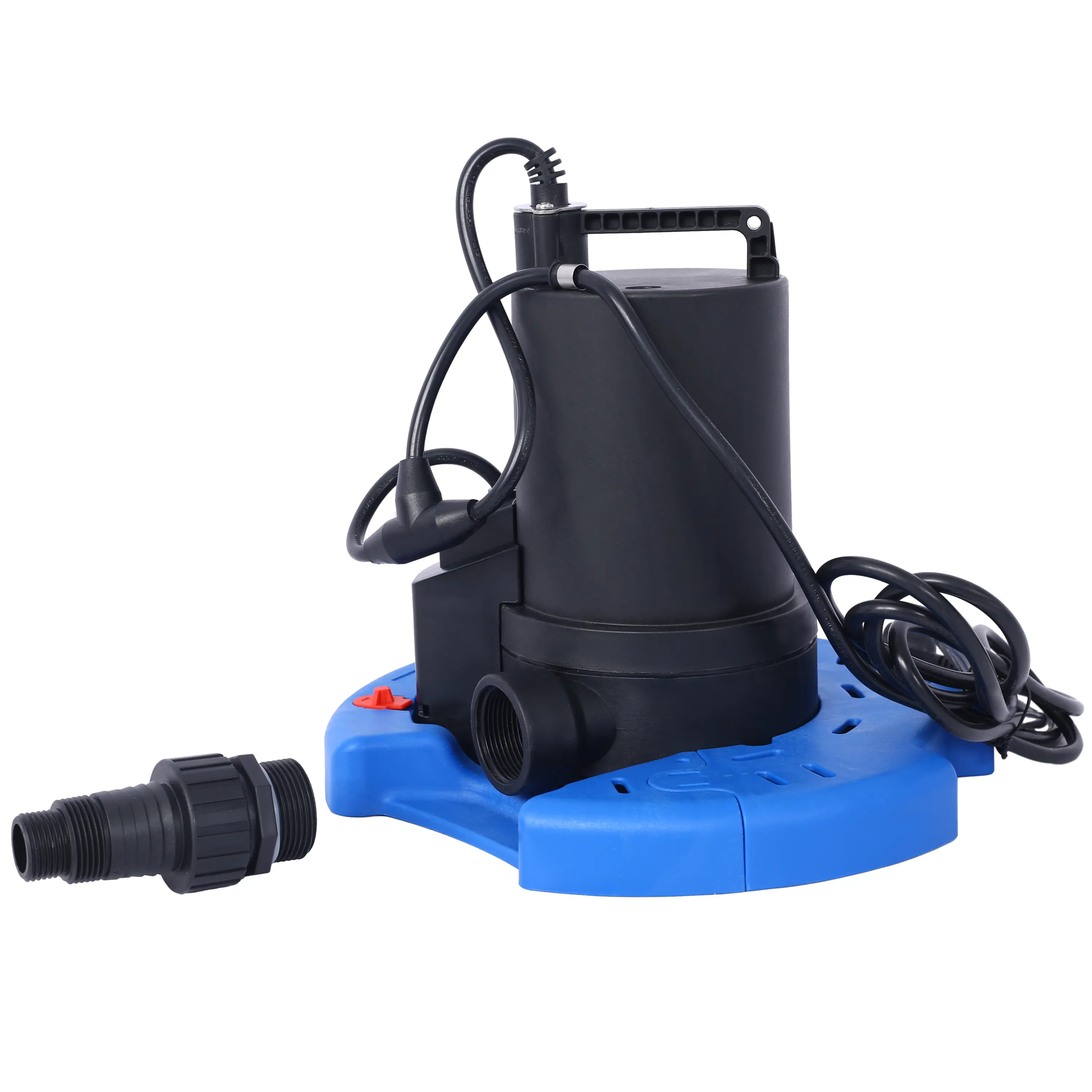 IPX8 Automatic Submersible Swimming Pool Cover Pump, 1/3 HP, 120V, 2500 GPH Water Removal, with 3/4 Check Valve Adapter (Swimming Pool Pumps)