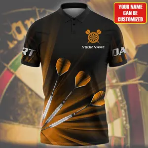 Personalized Colorful Dart Shirt Men Women Polo Shirt For Dart Team Uniform 5