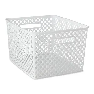 Mainstays Large Black Decorative Storage Basket