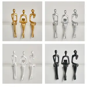 Desktop Character Figurine Home Living Room Wine Cabinet Office Abstract Scene Craft Decoration, Decorative Ornament for Modern Spaces