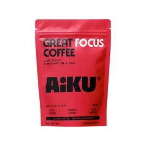 Great Focus Coffee - Nootropic Mushroom Coffee with Lion's Mane, Cordyceps, L-Theanine & Alpha GPC | Boost Focus, Energy, Memory & Mood | Jitter-Free Clean Caffeine, Zero Crash, Smooth Brain Fuel for Work, Study & Productivity | Ground Coffee