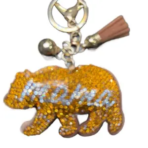 LGS Charms - Bears - Rhinestone Keychain Fashion Accessory with Tassel