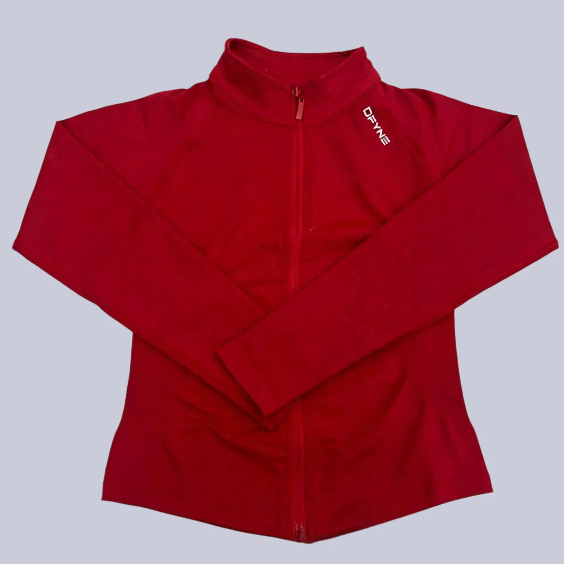 Dfyne Women's Buttery-Soft Slim Fit Jacket, Sculpting Full Sleeve Zip-Up Top with Ribbed Sides for Yoga, Gym Running, Sporty Chic Athleisure