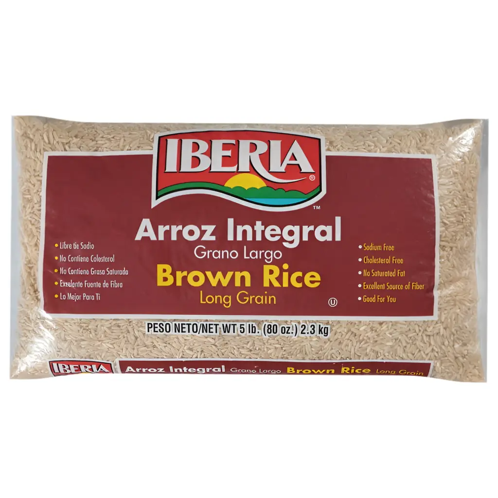Iberia Parboiled Brown Rice, Healthy Whole Grain, Plant-Based Gluten-Free Food Staple