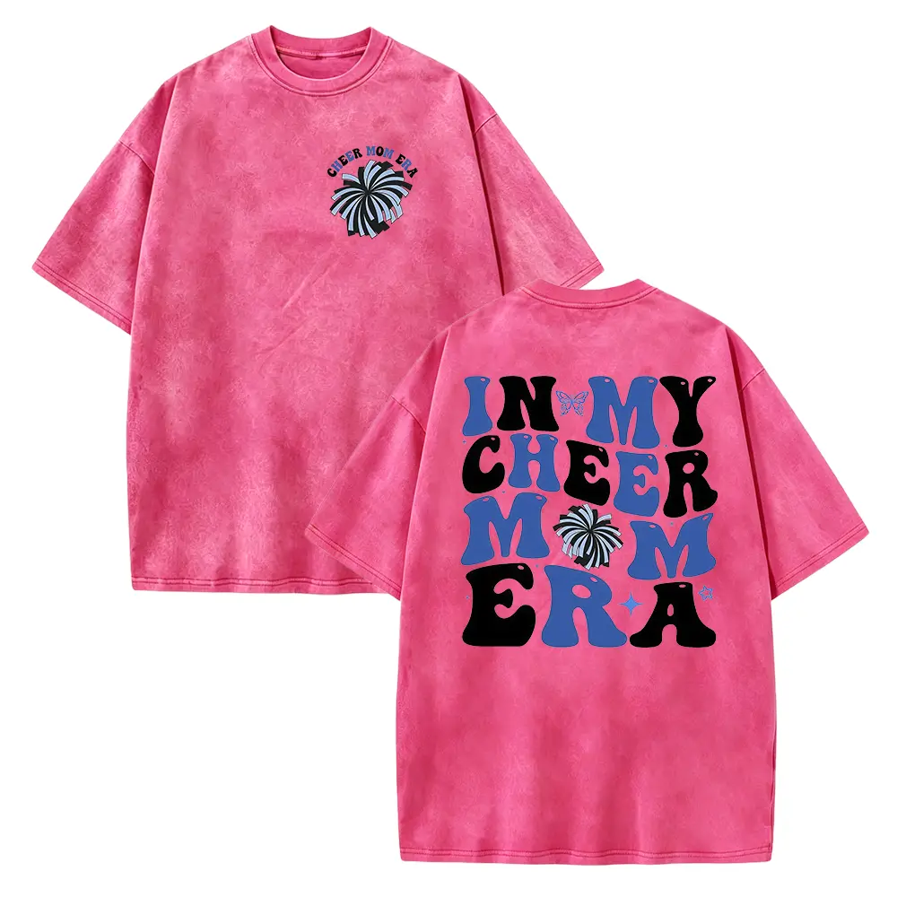 Women's Cheer Mom Graphic Print Cotton Sweatshirt - Seamless, Soft, Lightweight Foldable All-Seasons Pullover, Multi-Size Round Neck Solid Casual Clothes with Smooth Fabric