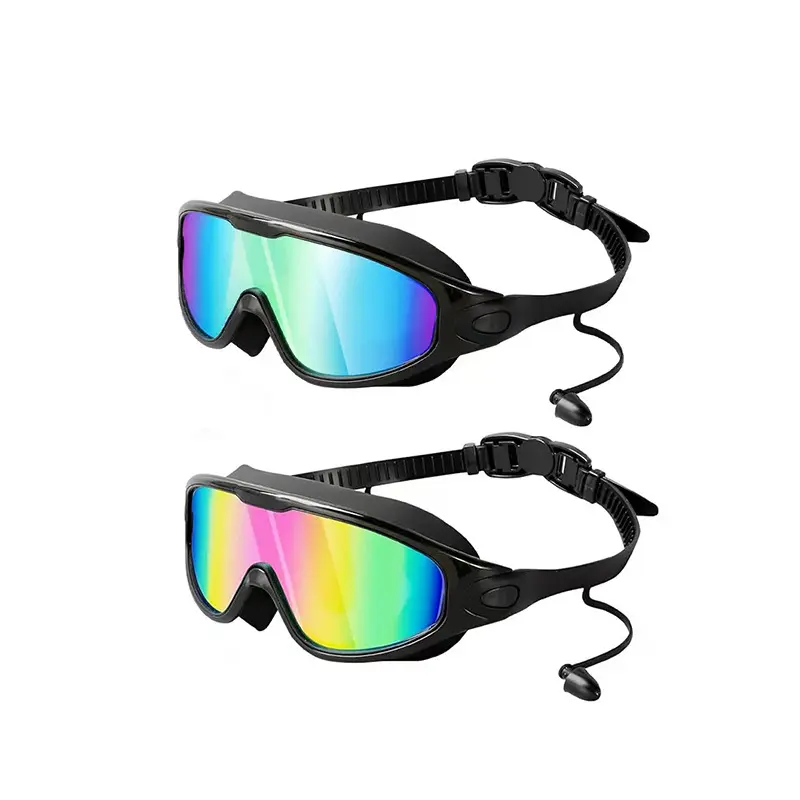 Summer Swim Goggles 180° Wide View Anti Fog & UV No Leaking Swim Glasses for Pool Adults Men and Women