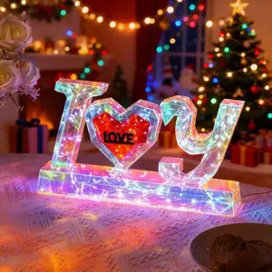 Valentine's Day USB-Powered Pink Heart LED Decorative Lights The perfect choice for weddings, birthdays, Christmas gifts, Thanksgiving, and proposal parties | Elegant gift box packaging, the ideal Christmas present for her