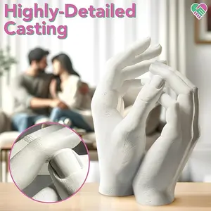 Hand Casting Kit – The Original Hand Mold Kit for Couples – Christmas Gifts for Women, Bridal Shower, Wedding, Engagement Gifts Her Him Anniversary Men Mom Wife Husband Boyfriend Girlfriend